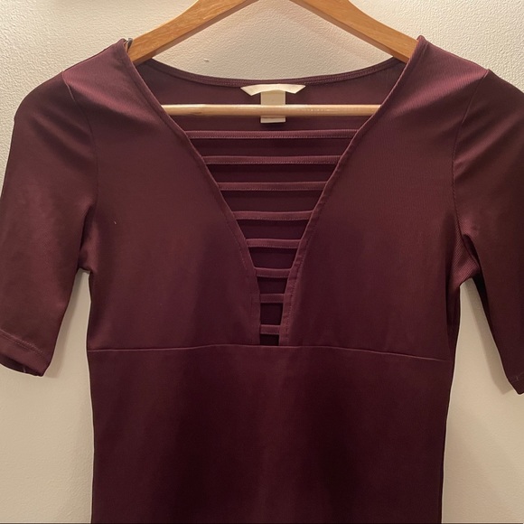 VDAY SPL H&M Burgundy Top - Picture 7 of 11